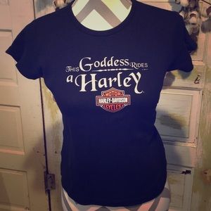 🎃Harley Davidson “Goddess” Tee - Women’s size S